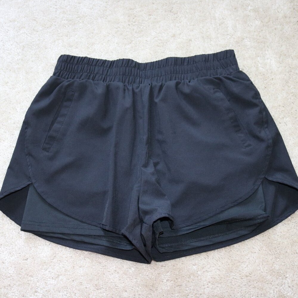 Women's Black Athletic Shorts